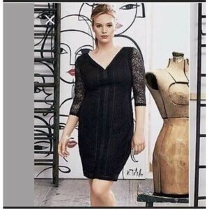 Size 22 3X NEW Black Lace Boho Dress Witchy Whimsigoth Wedding Western Plus Size